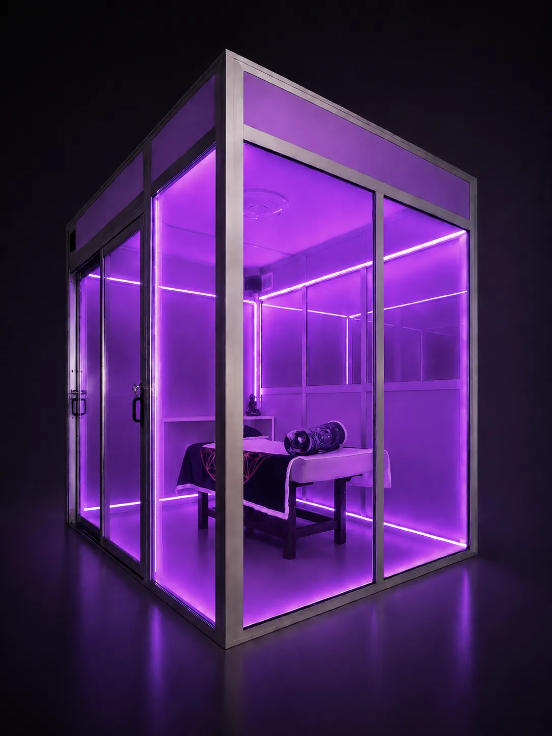 Cabina luz violeta
